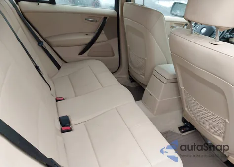 2007 BMW X3 3.0Si z USA, uszkodzony, nr VIN WBXPC93417WF17152